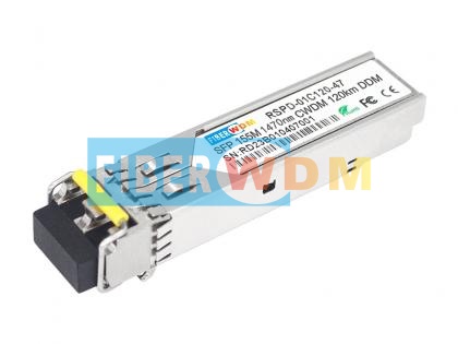 China SFP 155M 1270-1610nm CWDM 120KM DDM  光模塊